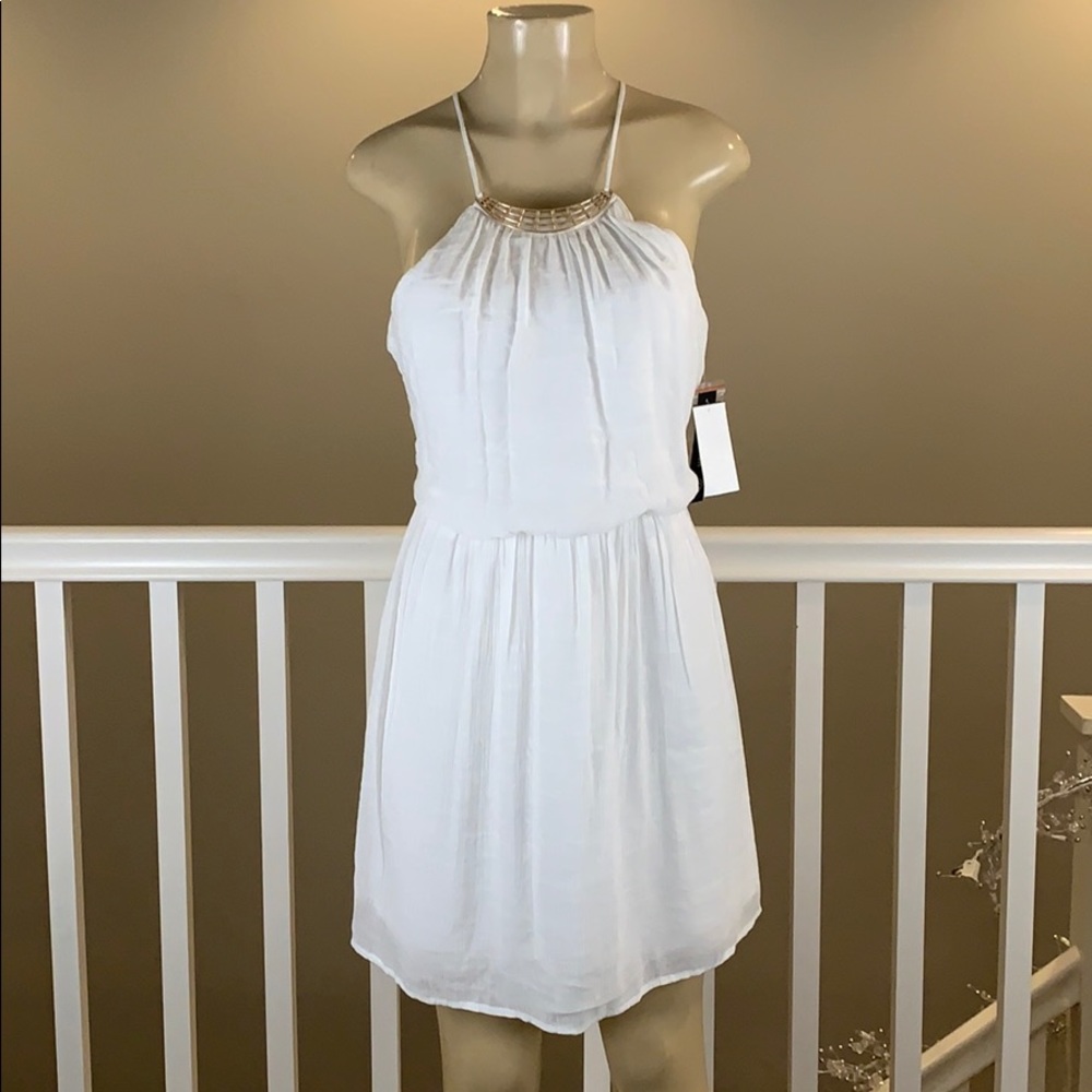 As U Wish white fit flare dress size Medium